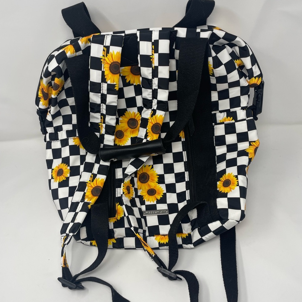 Madden Girl Checkered Sunflower Backpack